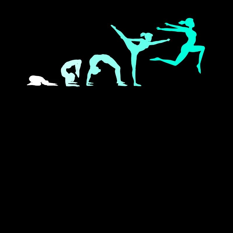 Turnen Evolution - Turnerin Gymnastik Geschenke