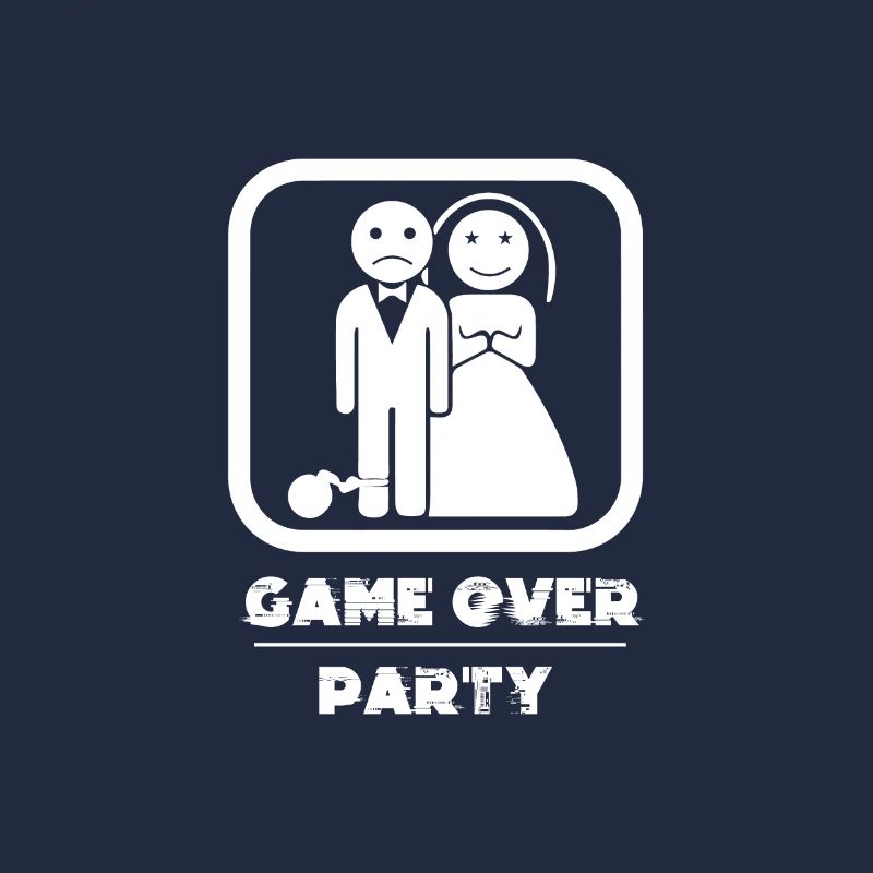 Game Over Wedding Groom Bachelor Adieu