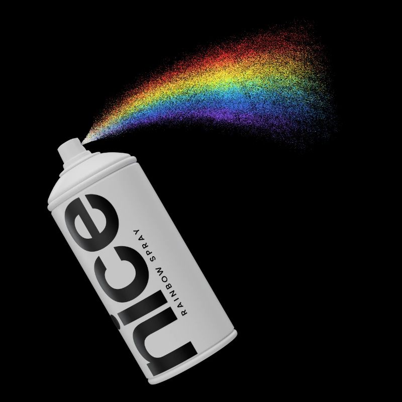 nice - Das spritzige Regenbogen Spray