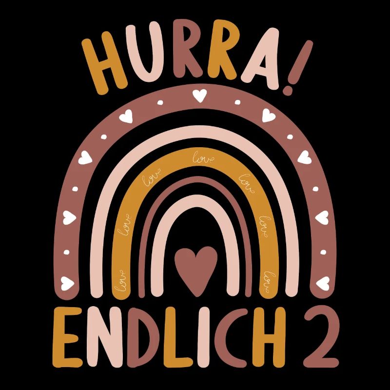 2 Jahre Geburtstagskind Regenbogen 2. Geburtstag