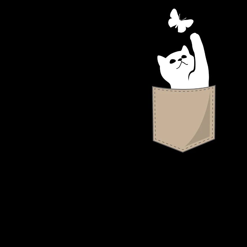 Katze Brusttasche Print Katzenliebhaber Geschenk