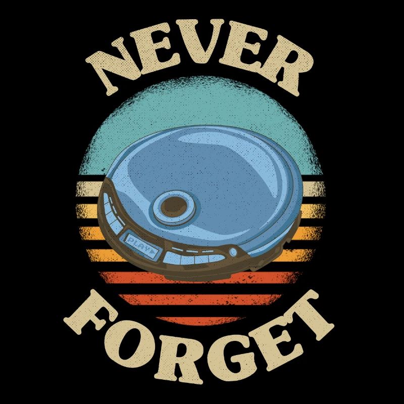 Retro cd player Never Forget Nostalgie Vintage