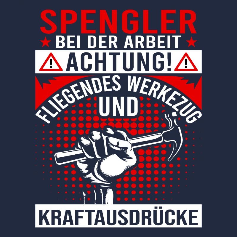 Klempner Spengler bei der Arbeit Handwerker