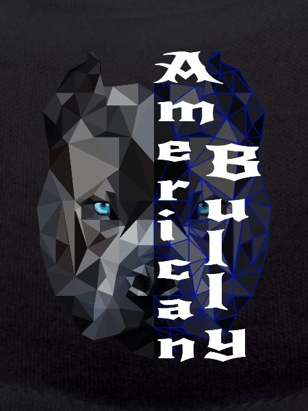 American Bully blue line Design