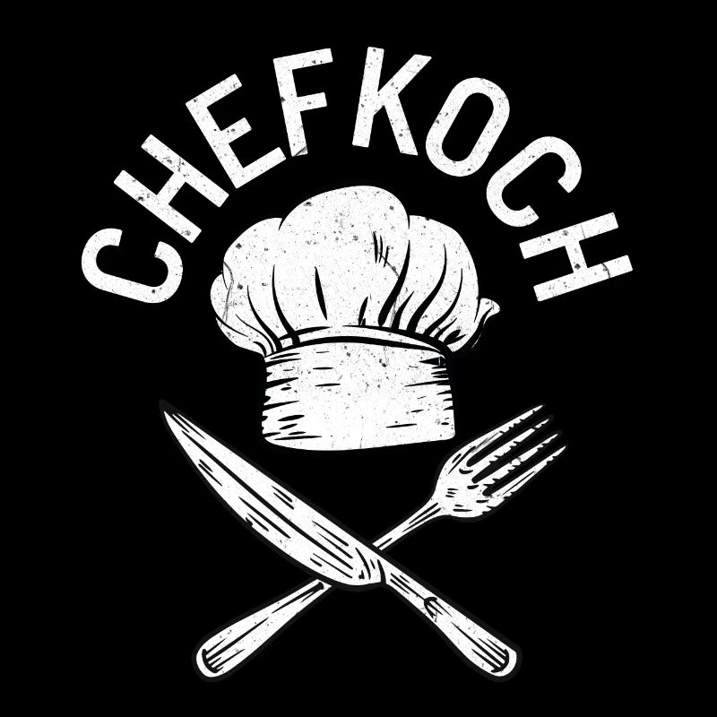 Chefkoch Küche Zubehör Gabel Messer Mütze