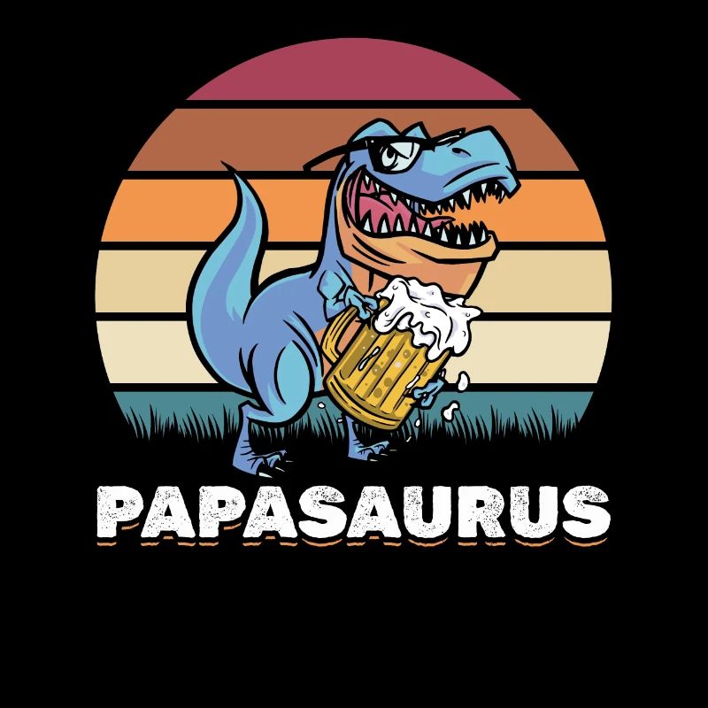 Papasaurus Papa Dinosaurier Papa Dino Vatertag