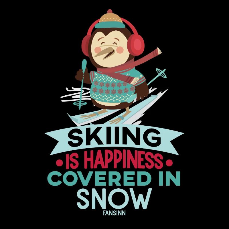 Le ski est le bonheur couvert de neige