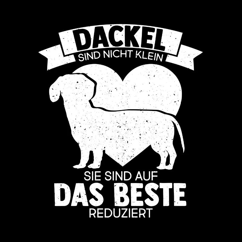 Dackel sind nicht klein, Sie sind auf das Beste Re