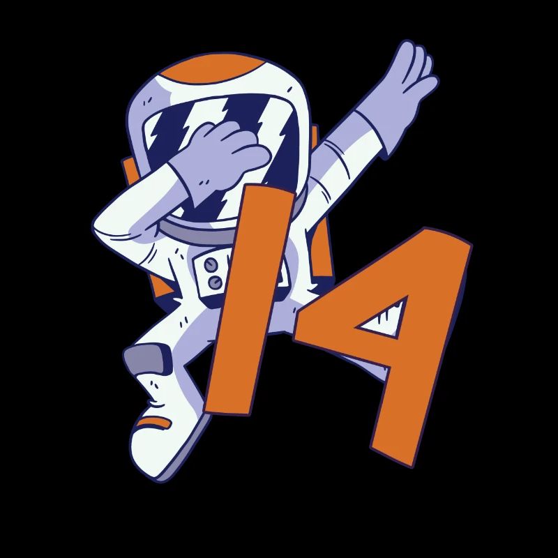 14e anniversaire Astronaute 14 ans Galaxie spatiale