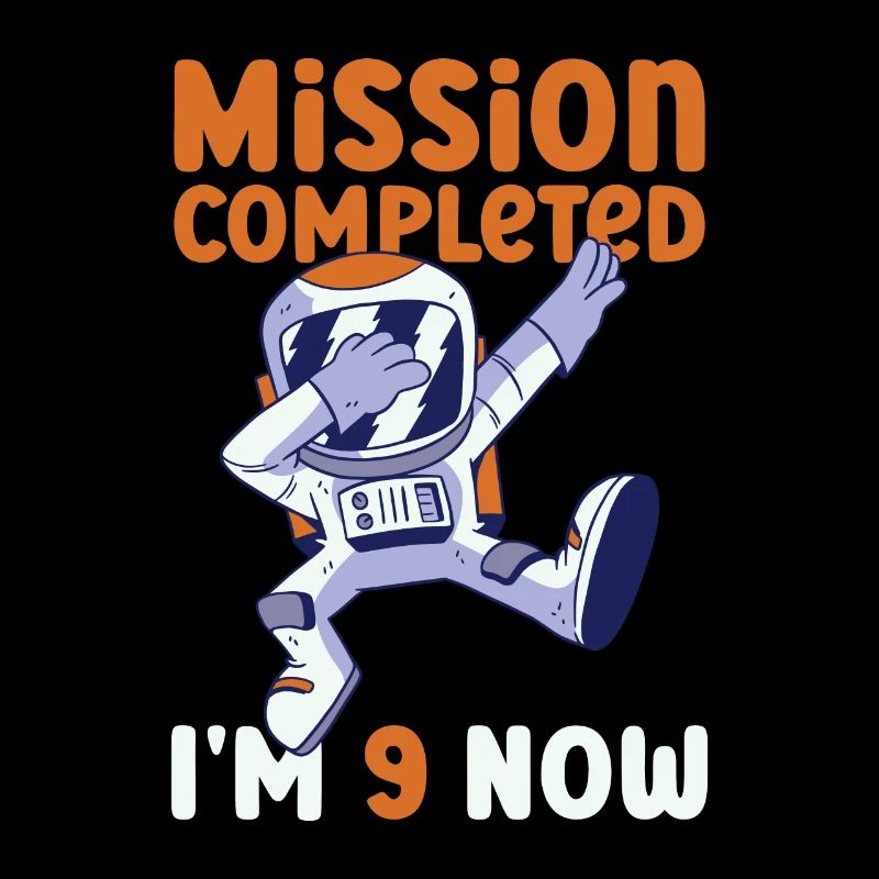 9ème anniversaire astronaute 9 ans