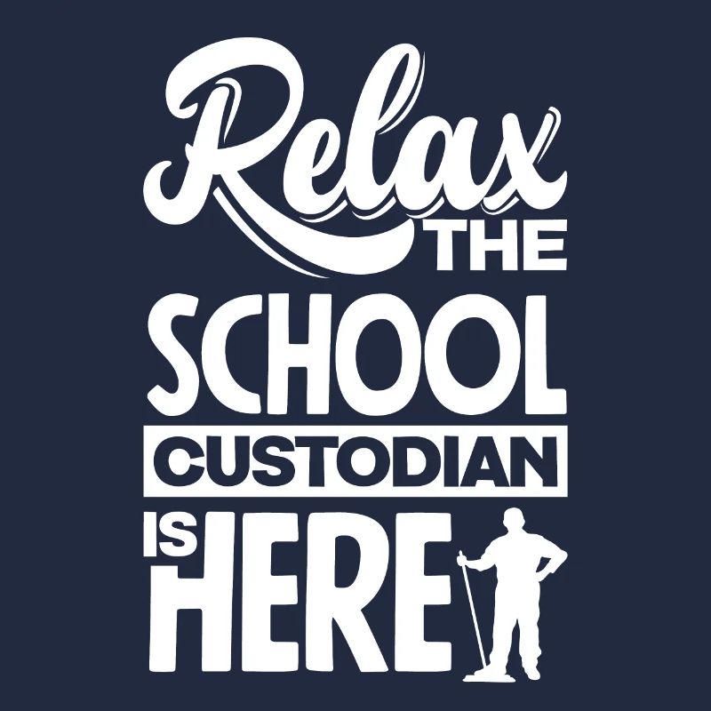 School Custodian Janitor Relax The School