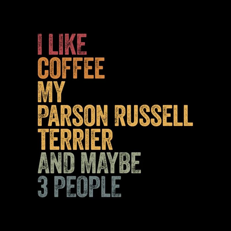 J’aime le café et mon Parson Russell terrier