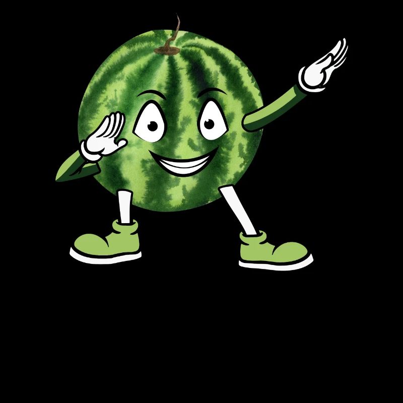 Funny Happy Dabbing Watermelon Decor National Wate