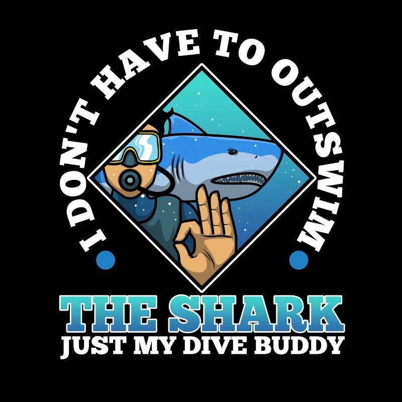 Je n’ai pas besoin de surpasser le requin, mon copain de plongée