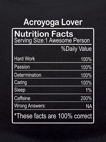 Acroyoga Lover nutrition facts