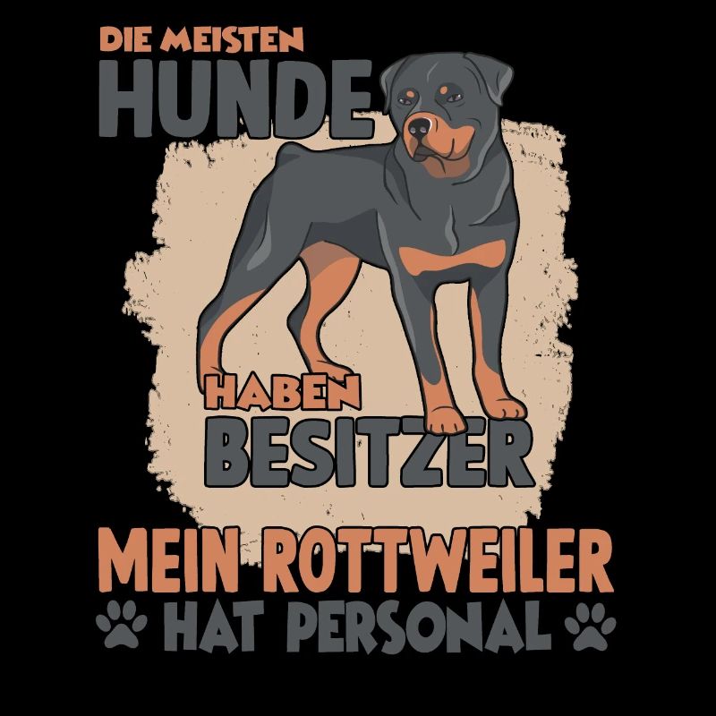 Rottweiler Gassi Witziges Hundehalter Rottweiler