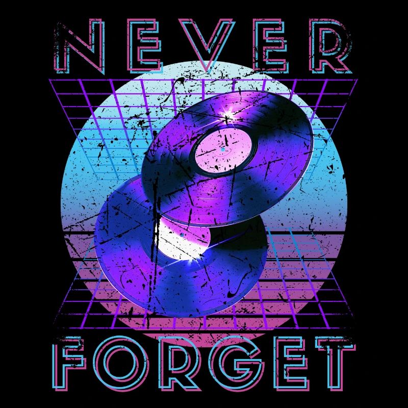 Never Forget Retro 80er 90er Nostalgie