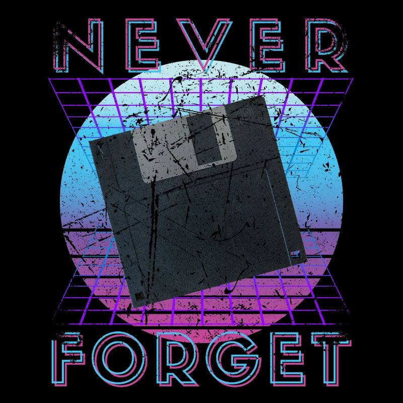 Never Forget Retro 80er 90er Nostalgie