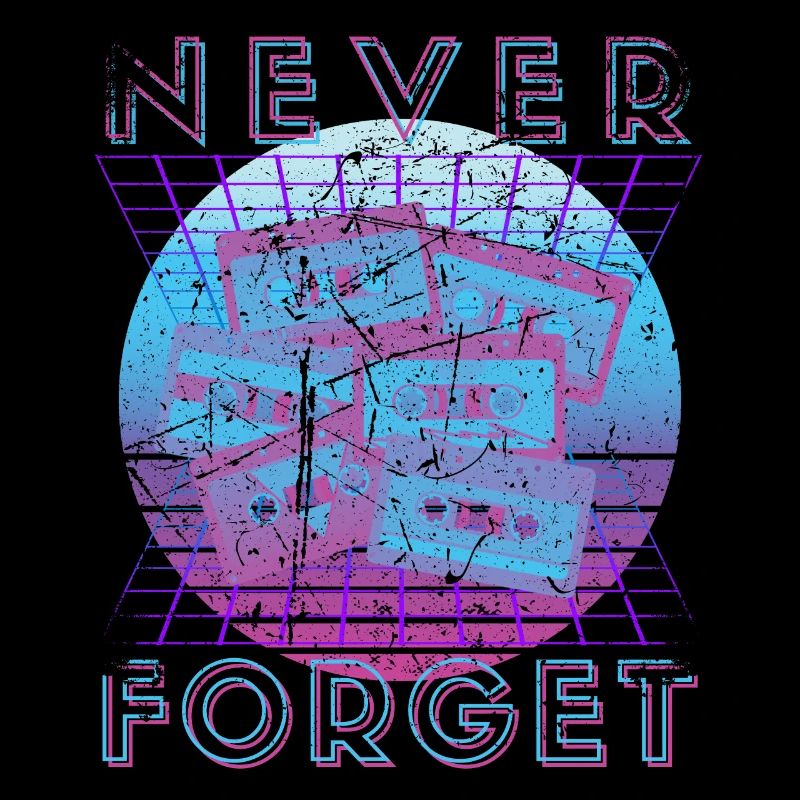 Never Forget Retro 80s 90s Nostalgia