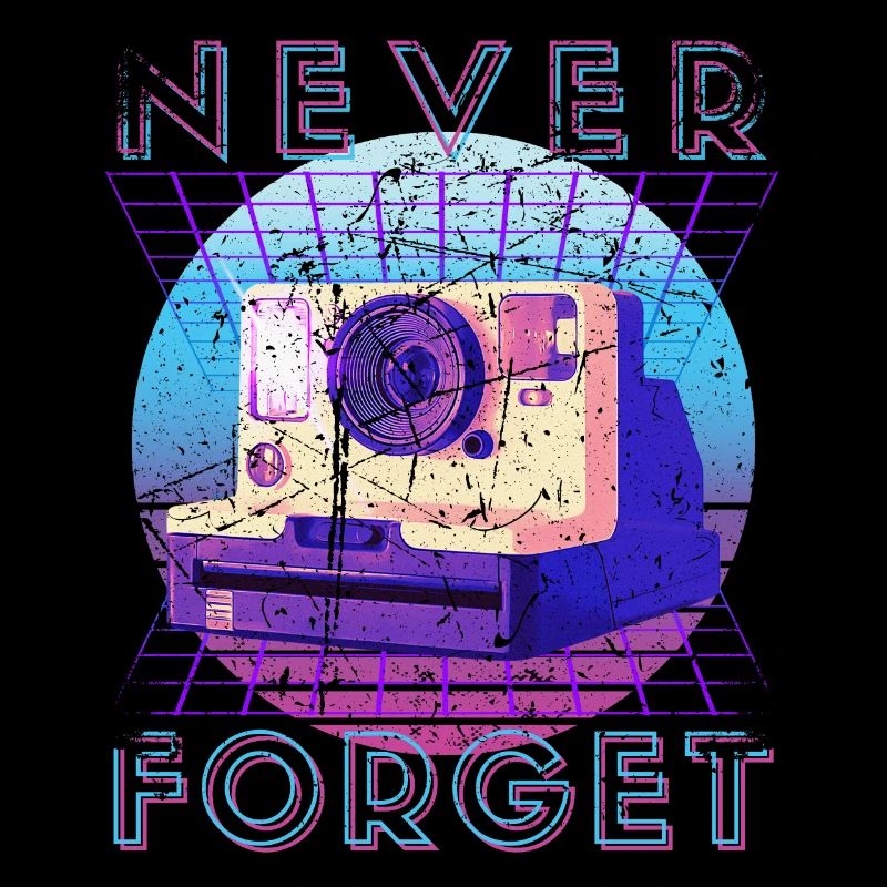 Never Forget Retro 80er 90er Nostalgie