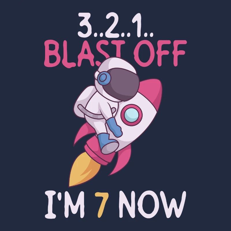3..2..1.. Blast Off - I' Now - 7th birthday