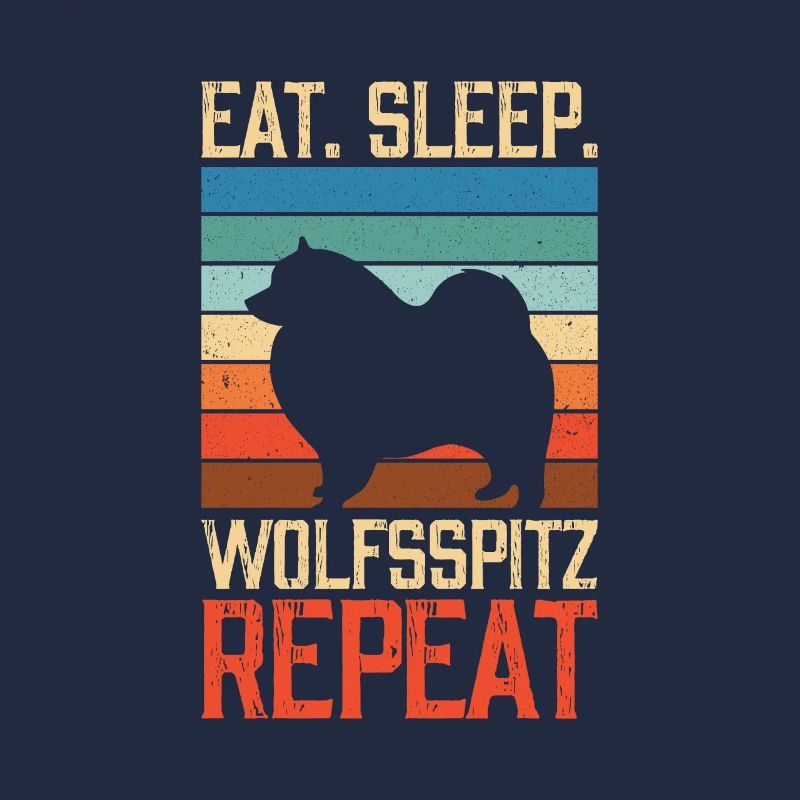Manger dormir Wolfsspitz Répéter
