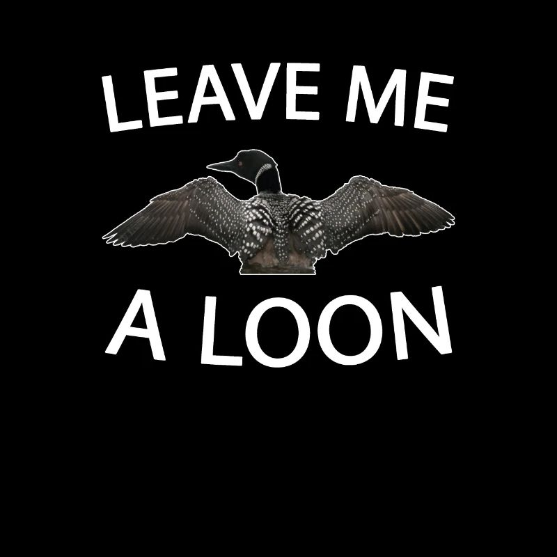 Laissez-moi un loon Pun huard commun