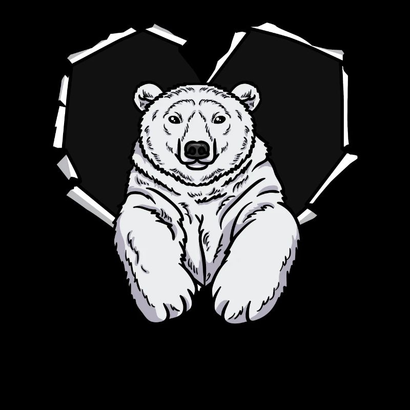 Riss Eisbär Zerrissenes Loch Eisbär