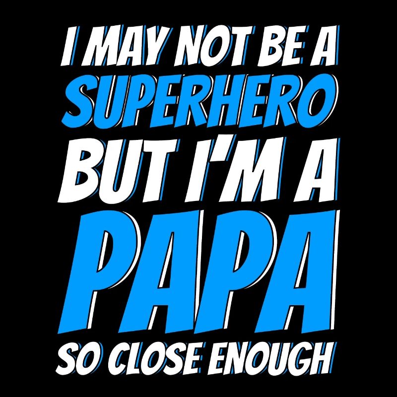 Superheld Vater Vati Papa