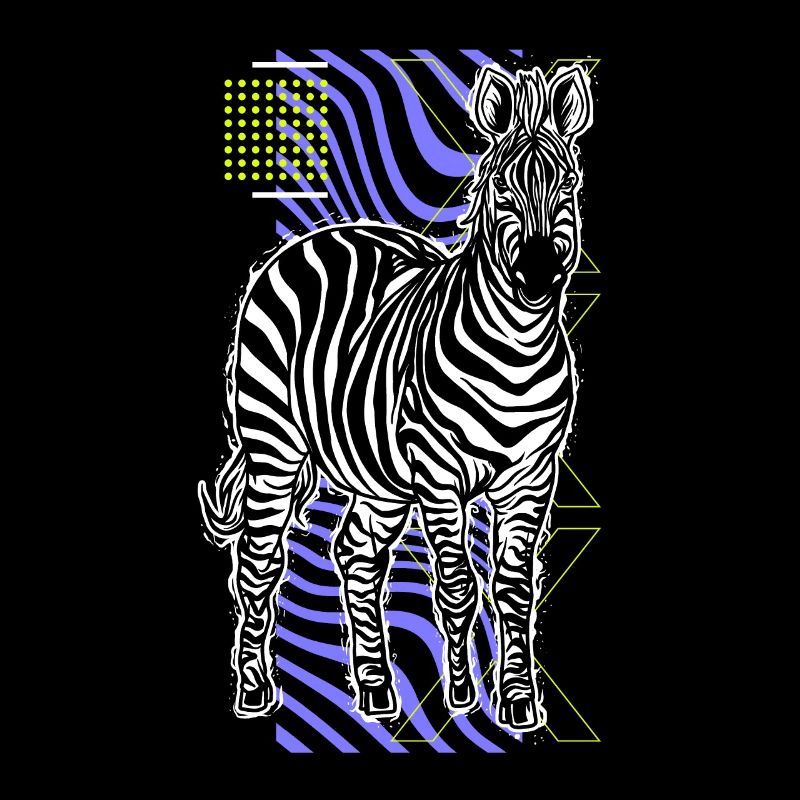 Zebra Gift Black and White Safari Savannah Steppe