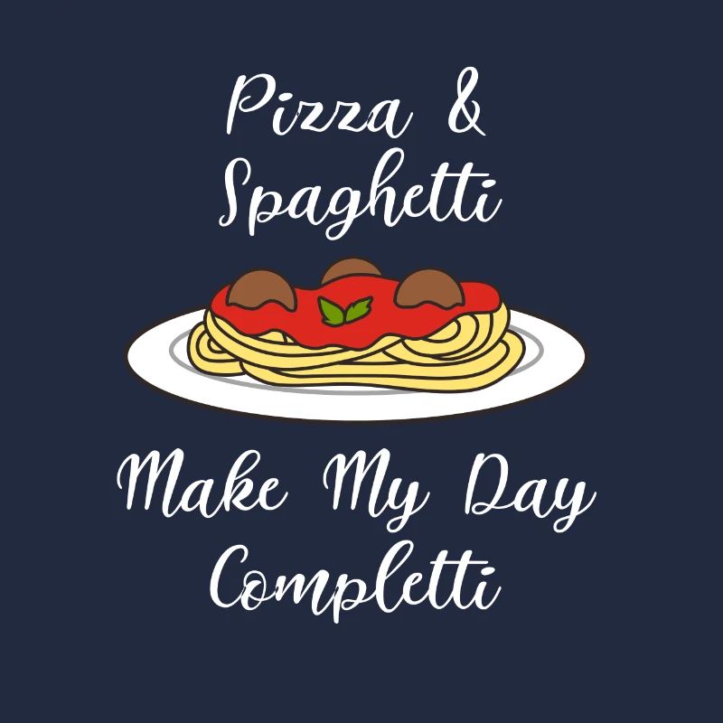 Ironisches Zitat Spaghetti Completti Nudeln Pasta