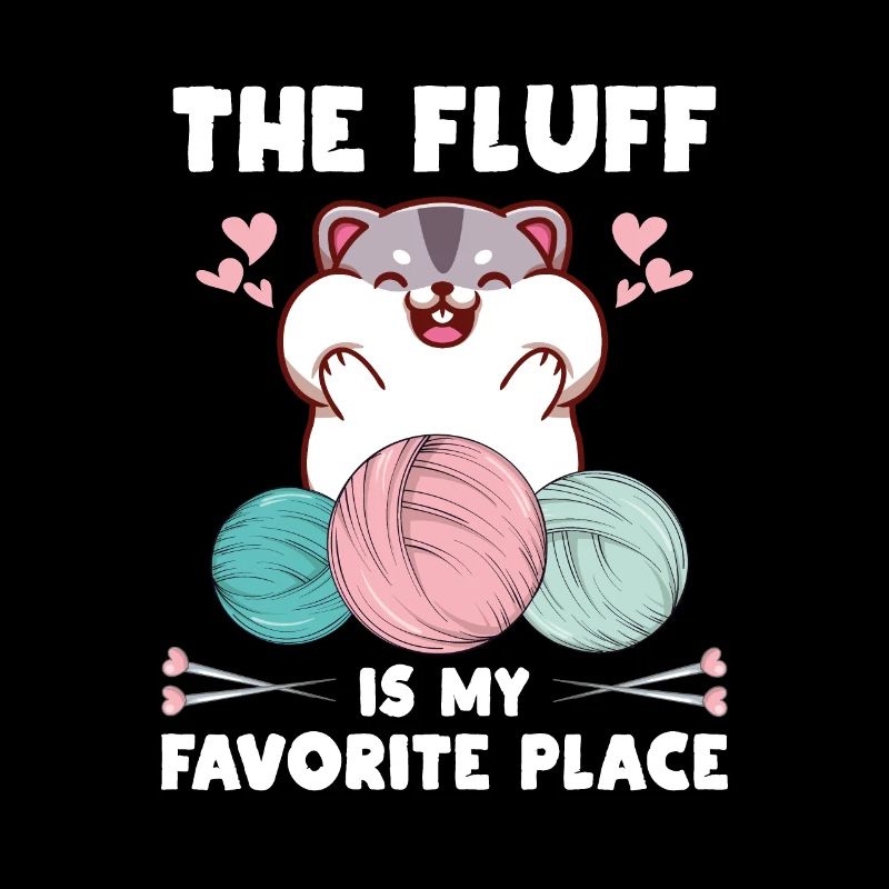 Hamster Knitting Crochet Cotton Wool Wool Favorite Place