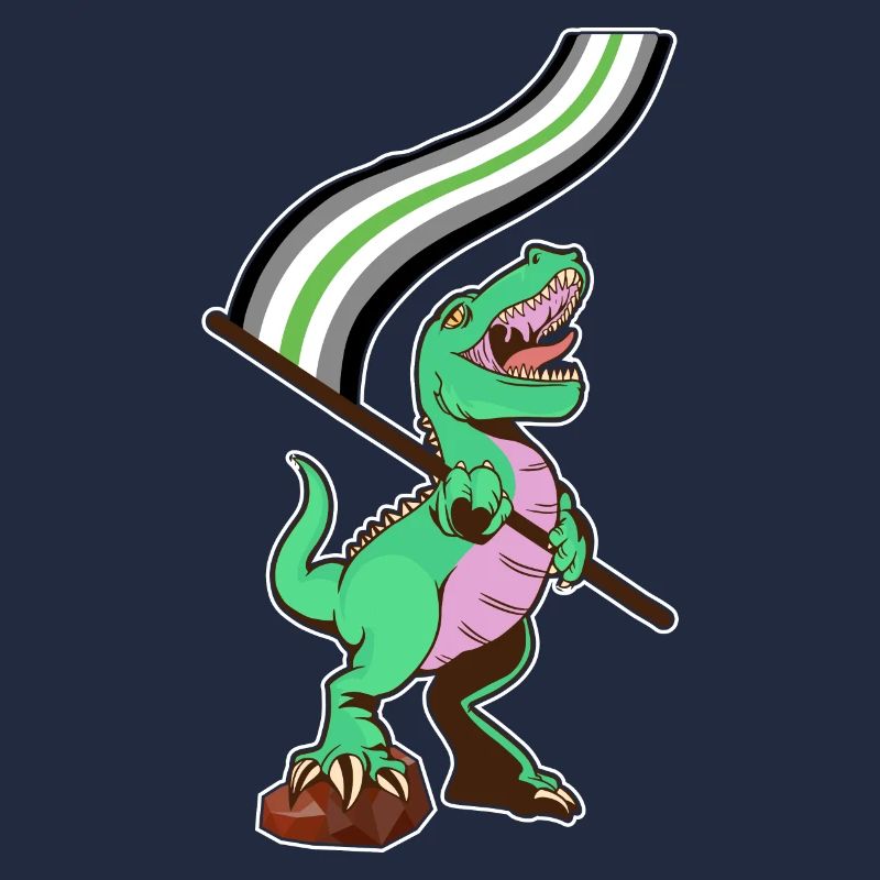 Drapeau LGBTQ - Dinosaur Agender