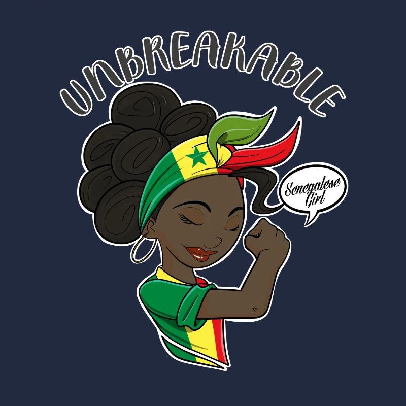 Fille sénégalaise Unbreakable Héritage sénégalais