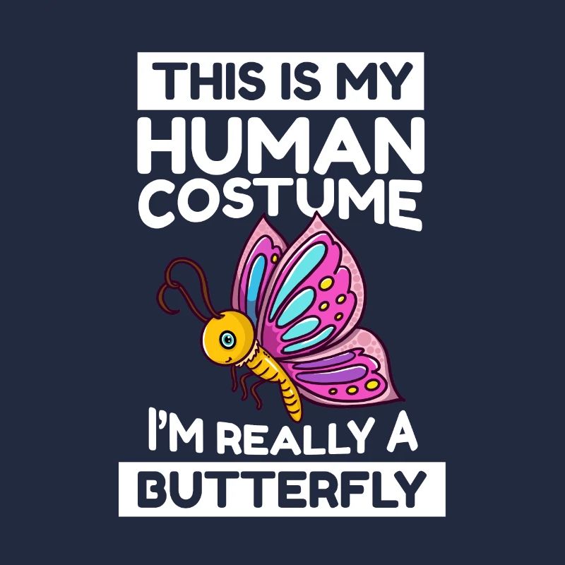C’est mon costume humain, je suis vraiment un papillon