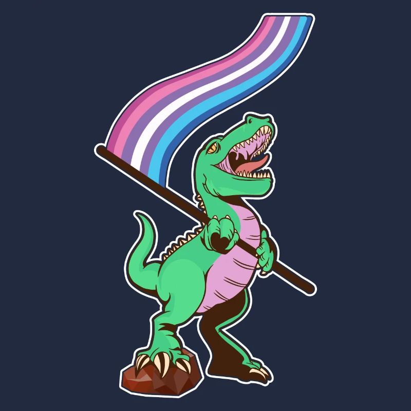 LGBTQ Flag - Dinosaur Bear