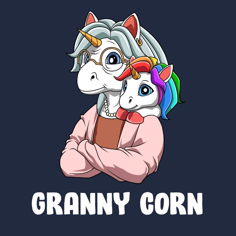 Niedliche Oma - Großmutter Einhorn Baby Enkelkind