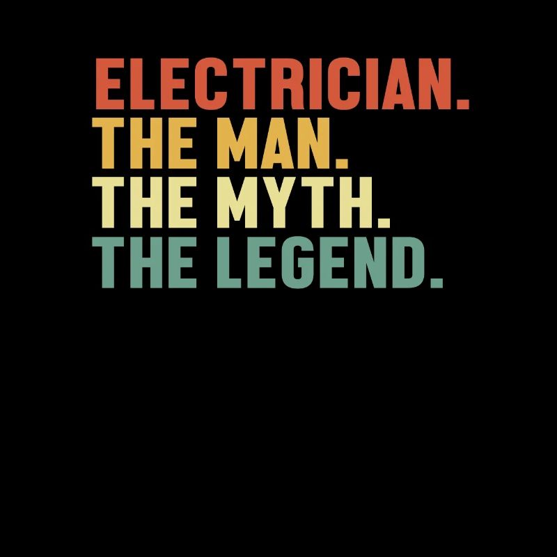 Electrician Man Myth Legend Wiremen Lineworker