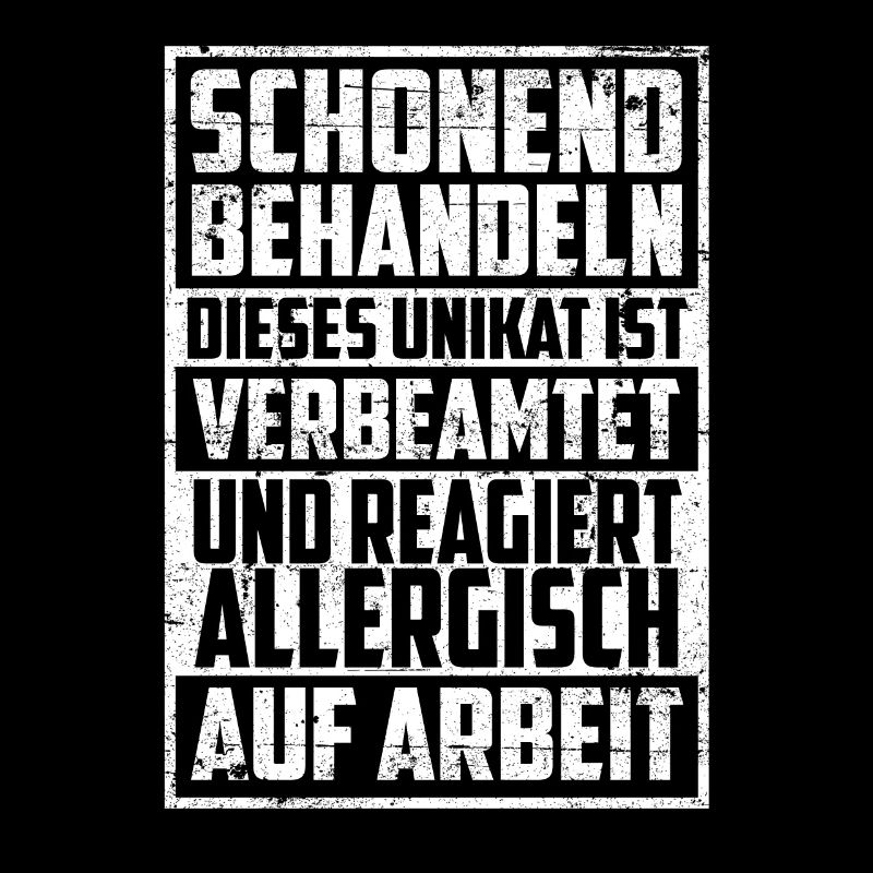 Beamten Beamter Schonend behandeln Allergisch auf