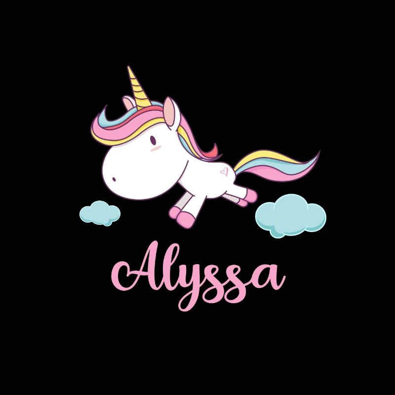 ALYSSA Pink Unicorn Novelty