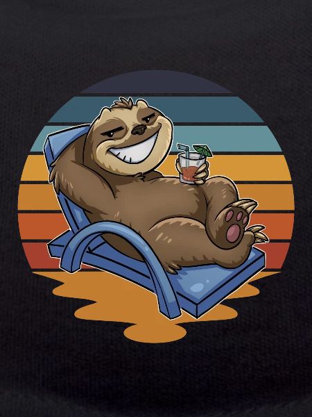 Faultier Urlauber Urlaub
