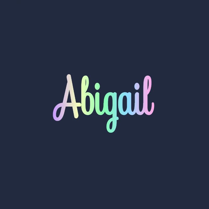 ABIGAIL Rainbow Cursive minimaliste