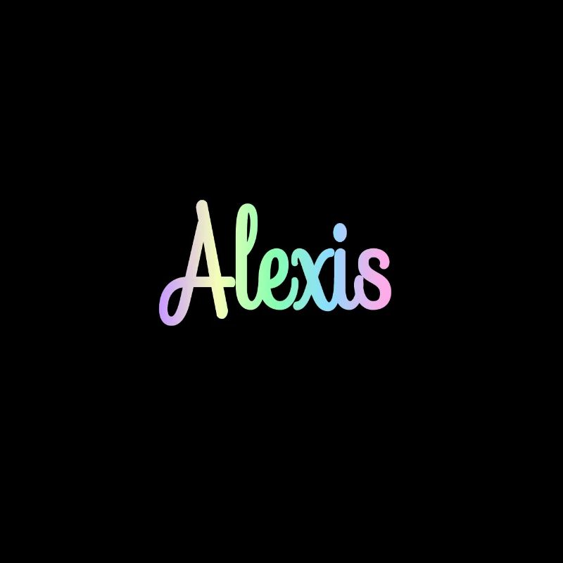ALEXIS Rainbow Minimalist Cursive