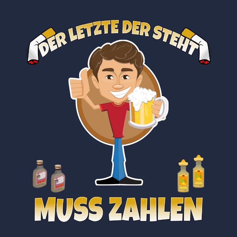 Junggesellenabschied Alkohol und Feier Spruch