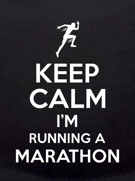 Marathon saying Keep Calm