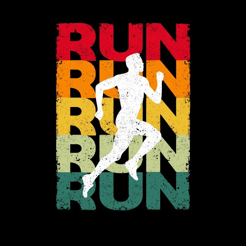 Running Retro Vintage Running Drôle Jogging Runner
