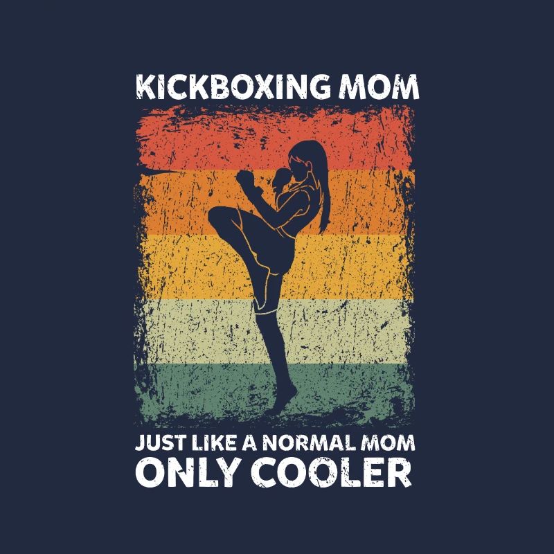 Maman kickboxing comme une maman normale seulement plus cool