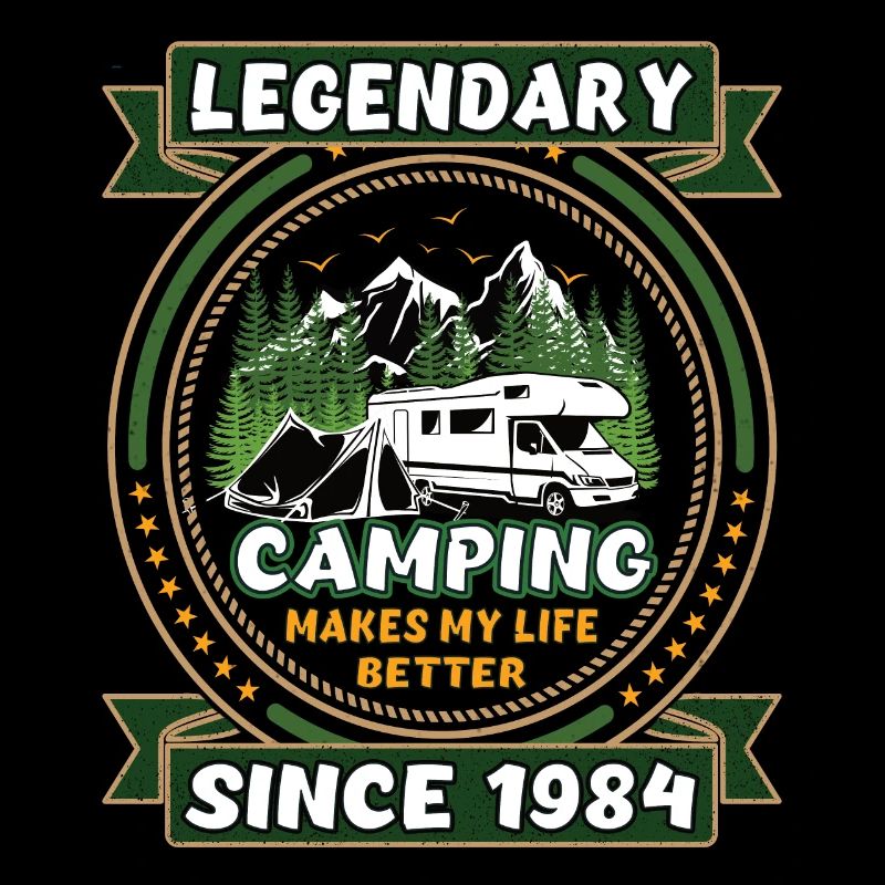 Legendär seit 1984 Camping Geschenk Geburtsjahr