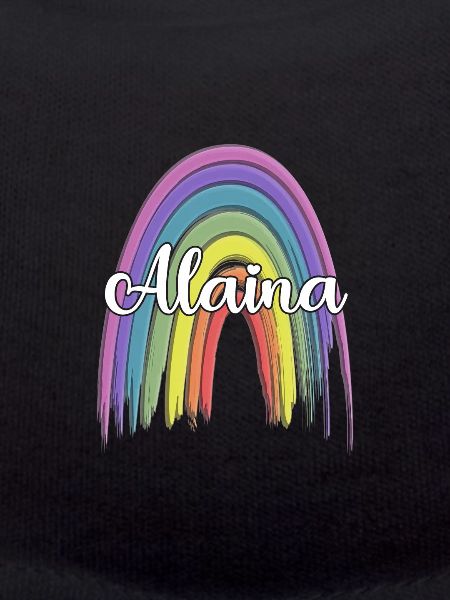 ALAINA Rainbow Cursive