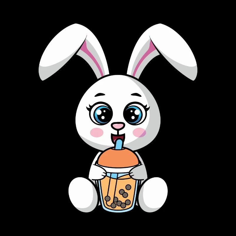 Bubble Milk Tea Rabbit drinks Boba Milk Tea